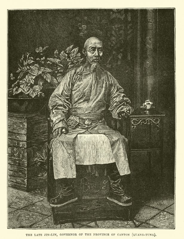Zesnulý Jin-Lin, guvernér provincie Kanton, Quang-Tung od English School