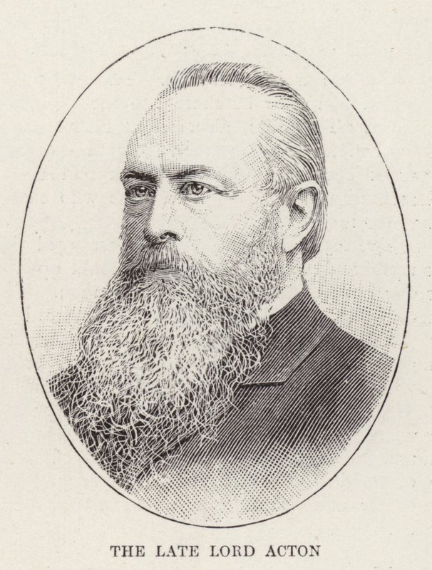 Zesnulý lord Acton (rytina) od English School