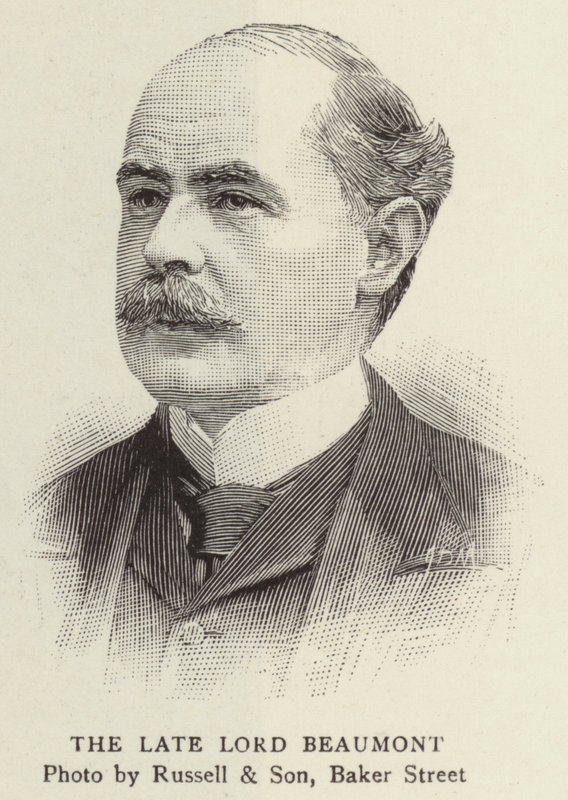 Zesnulý lord Beaumont (rytina) od English School