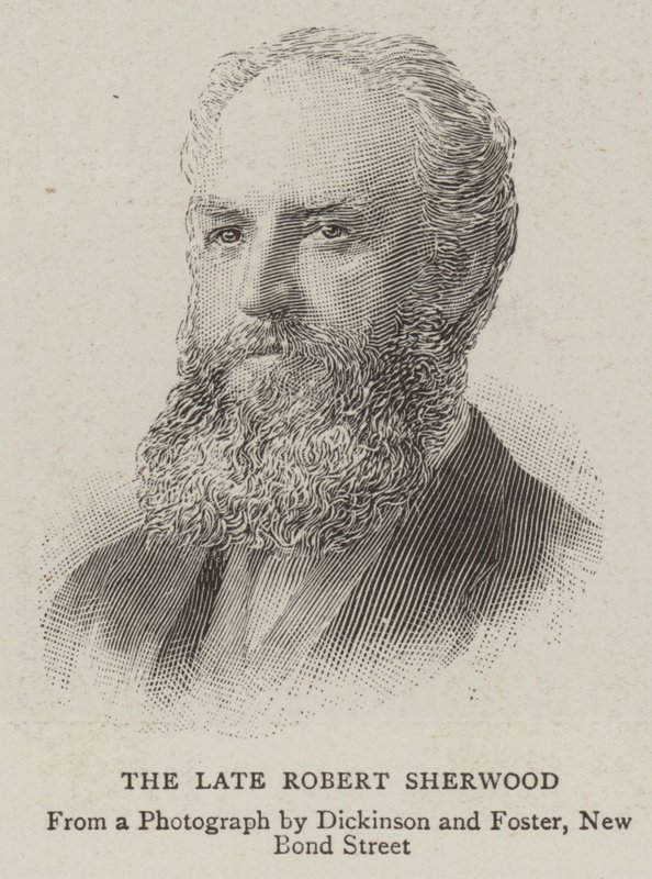 Zesnulý Robert Sherwood (rytina) od English School