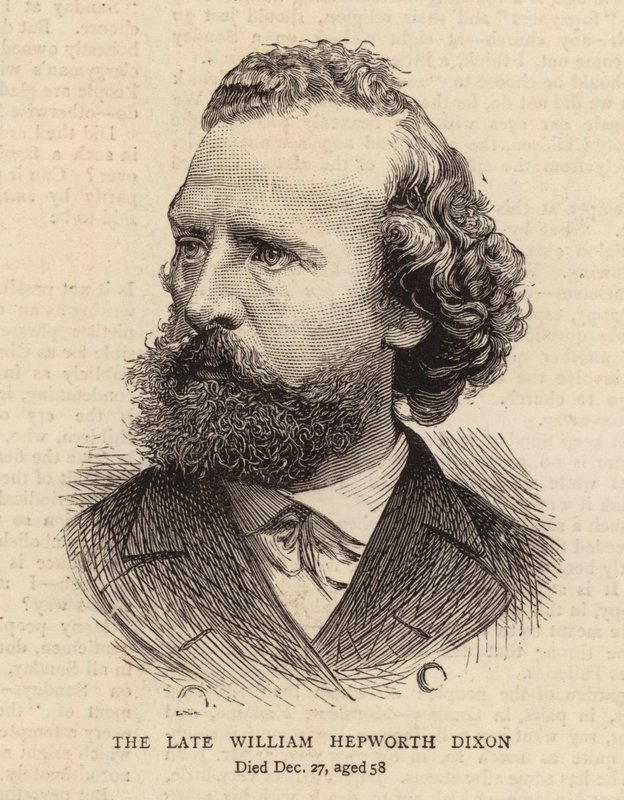 Zesnulý William Hepworth Dixon (rytina) od English School