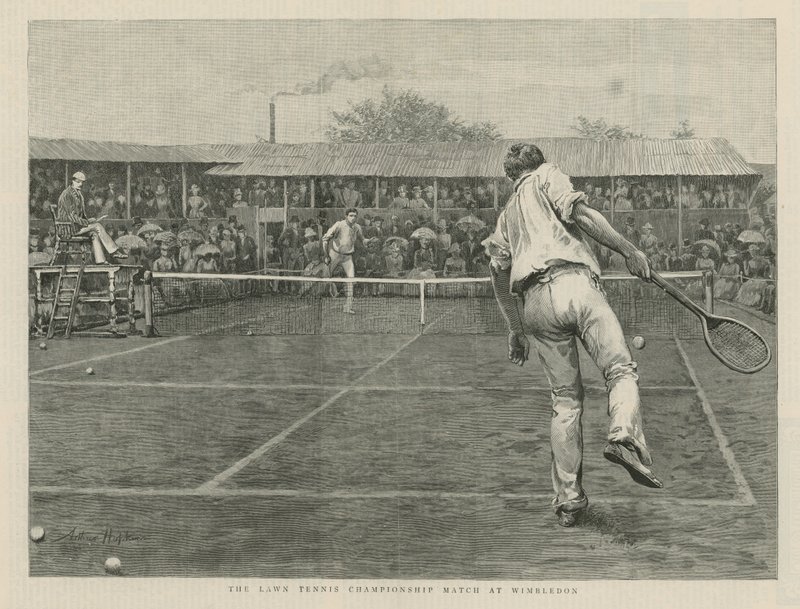 Zápas Lawn Tennis Championship ve Wimbledonu od English School