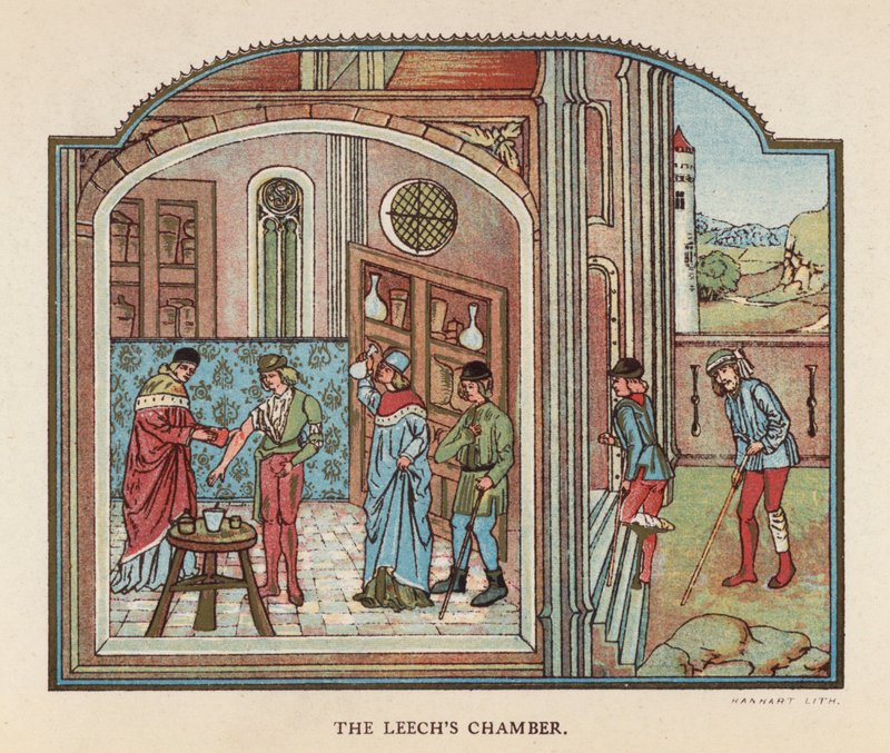 Pijákova komnata (barevná litografie) od English School