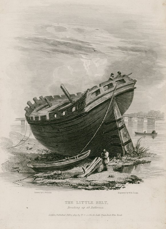 Malý pás, rozpadá se v Battersea od English School