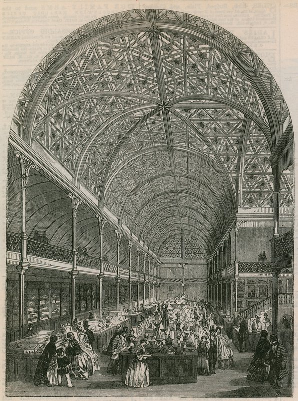 Londýnský Crystal Palace, Regent Circus, Oxford Street od English School