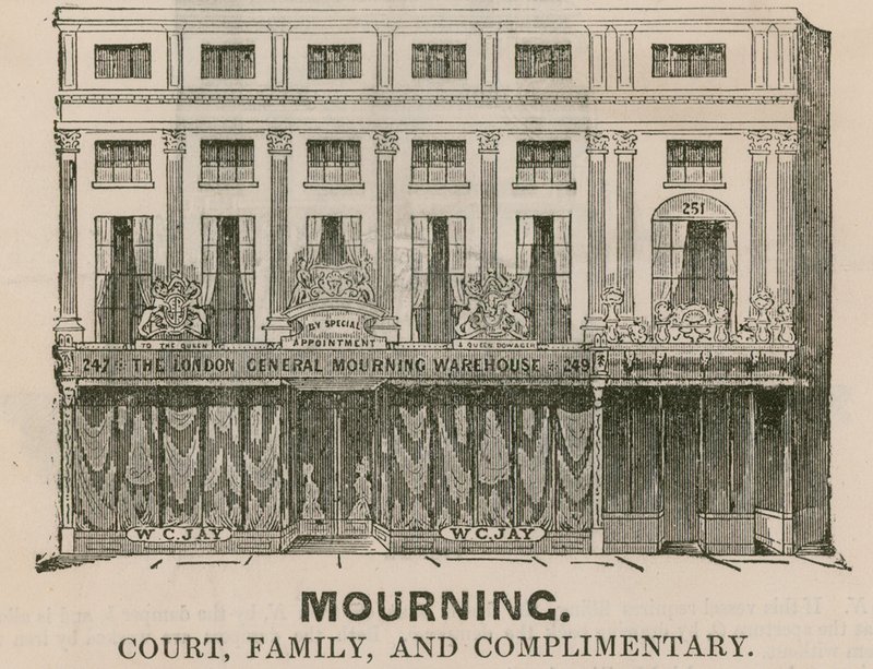 The London General Mourning Warehouse, Regent Street, Londýn od English School