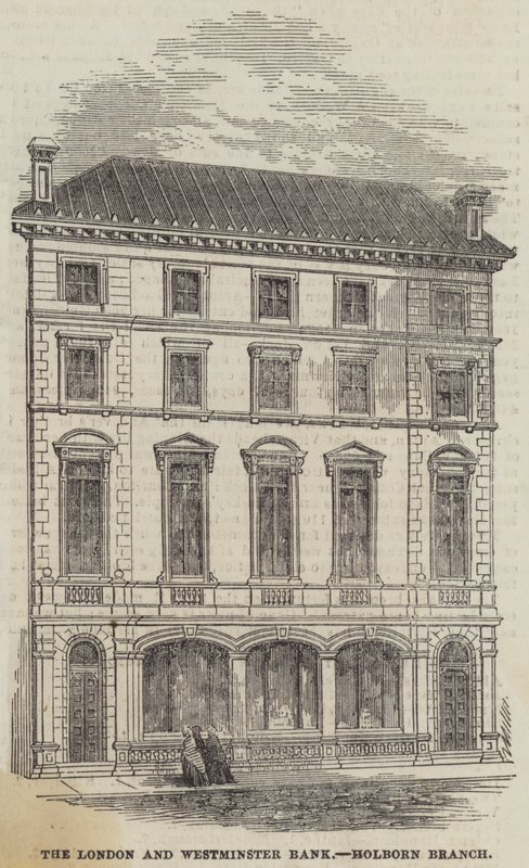 London and Westminster Bank, Holborn Branch (rytina) od English School