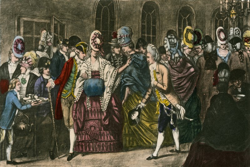 The Long Room at Bagnigge Wells na vrcholu módní popularity v roce 1772 od English School