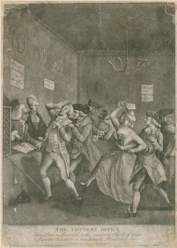 Loterijní kancelář. 1777 od English School