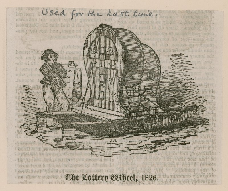 Kolo loterie, 1826 od English School