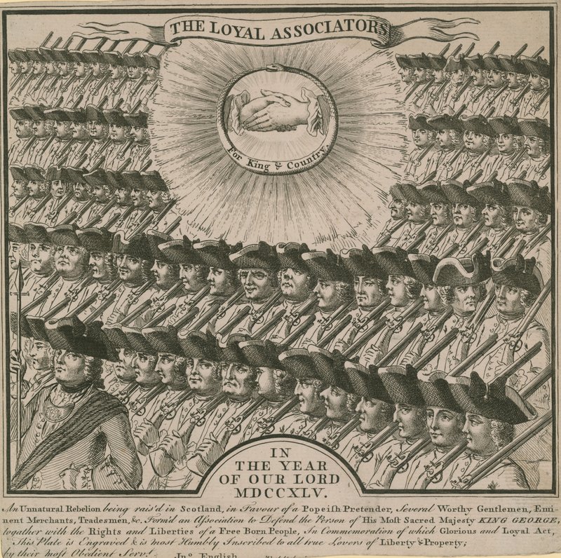 Loyal Associators v roce 1745 od English School