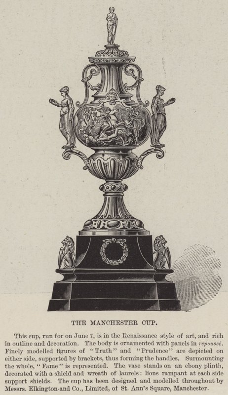 Manchester Cup (rytina) od English School