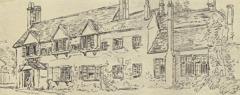 The Manor House, c 1770 (hlubotisk) od English School