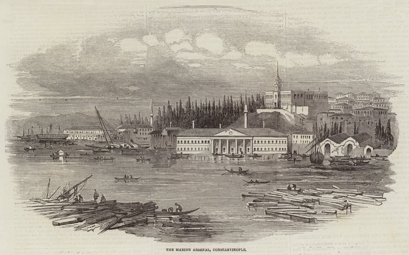 Marine Arsenal, Konstantinopol (rytina) od English School