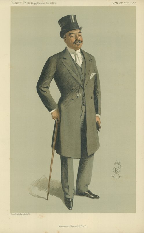 Marquis de Soveral, karikatura z časopisu Vanity Fair, 13. listopadu 1912 od English School