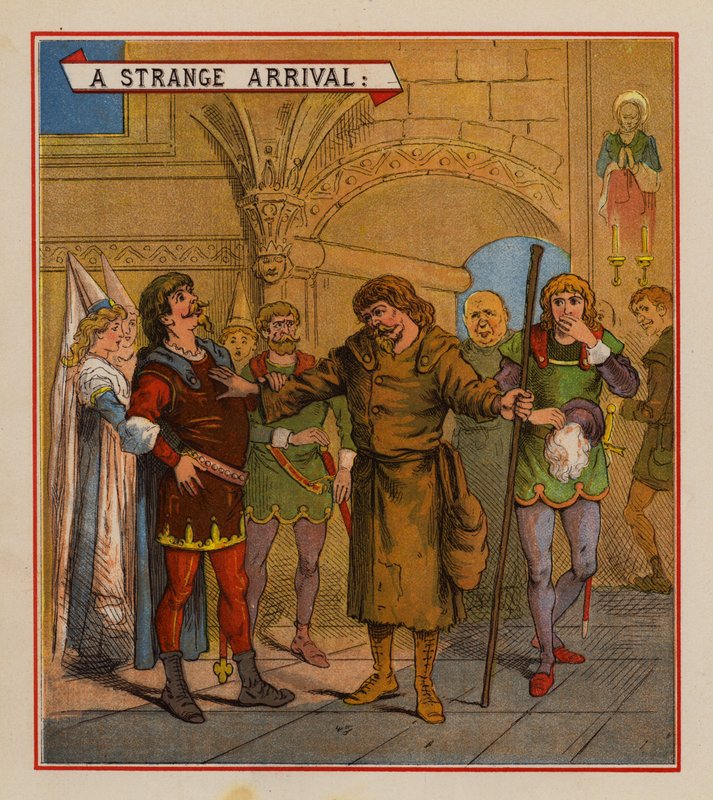 Manželství Allan-A-Dale (barevné lito) od English School