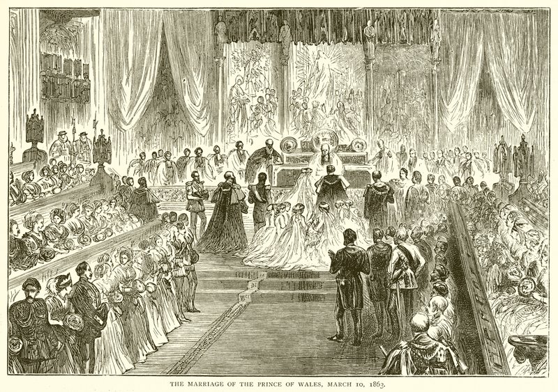 Svatba prince z Walesu, 10. března 1863 od English School