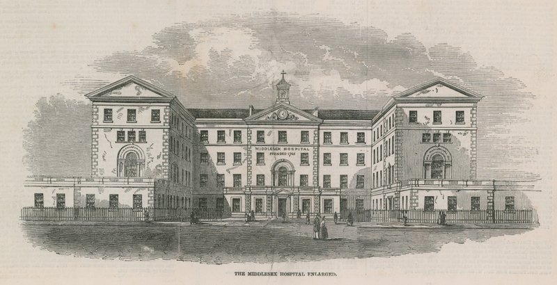 Nemocnice Middlesex se zvětšila od English School