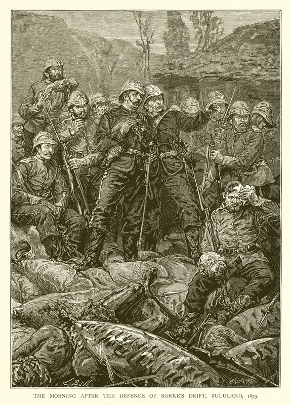 Ráno po obraně Rorkes Drift, Zululand, 1879 od English School