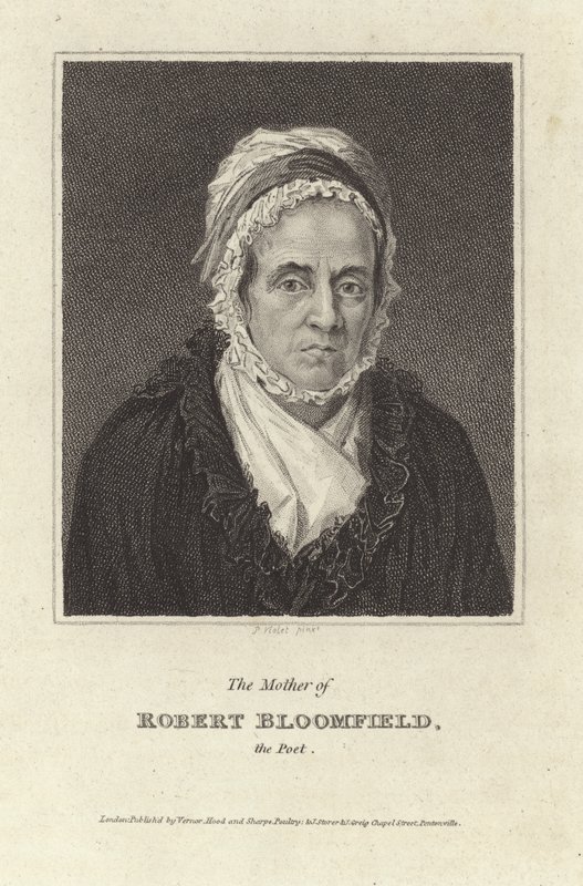 Matka básníka Roberta Bloomfielda (rytina) od English School