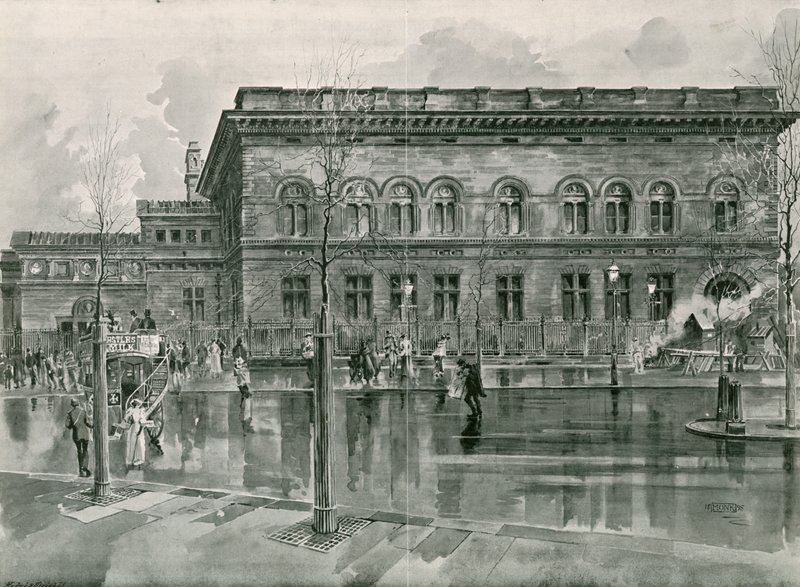 Národní portrétní galerie na Trafalgarském náměstí od English School