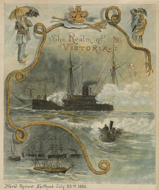 The Naval Review, Spithead, 23. července 1886 od English School