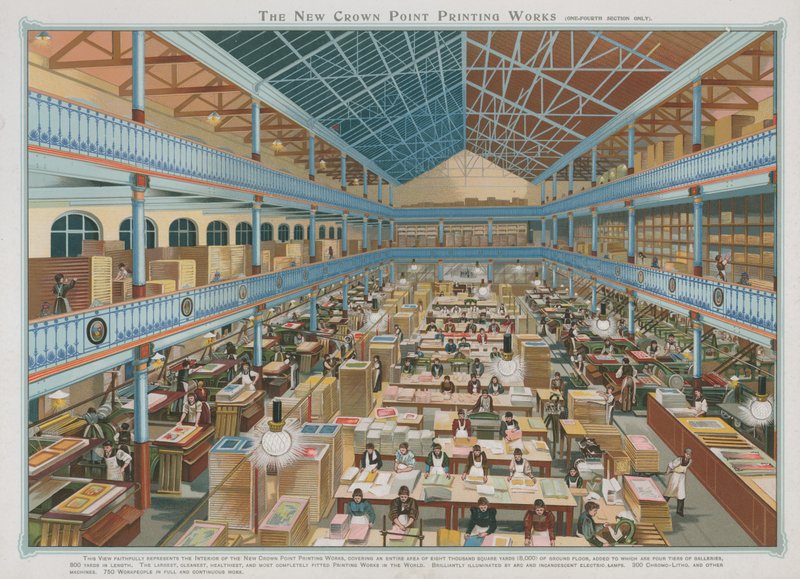 The New Crown Point Printing Works od English School