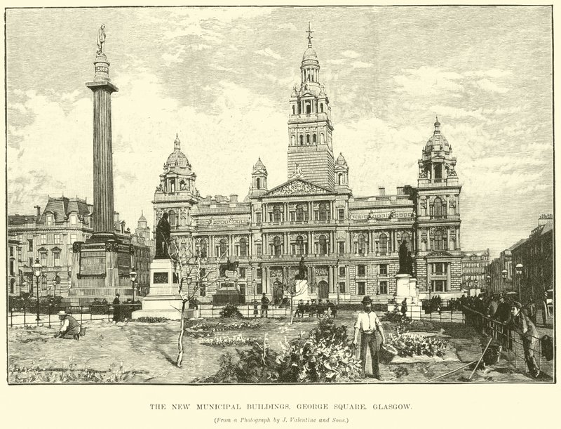 The New Municipal Buildings, George Square, Glasgow od English School