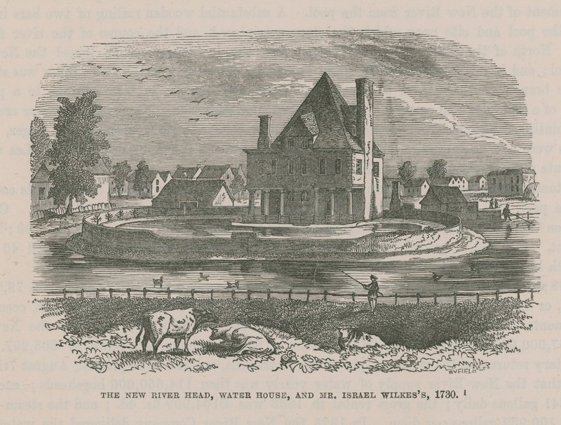 The New River Head, Water House a pan Israel Wilkess, 1730 od English School