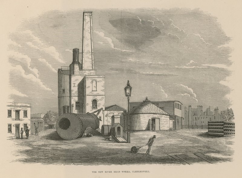 The New River Head Works, Clerkenwell, Londýn od English School