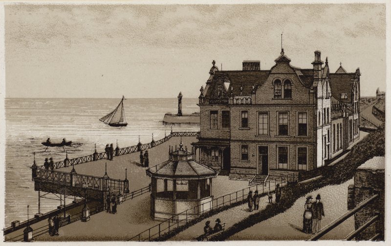 The New Saloon, Whitby (litografie) od English School