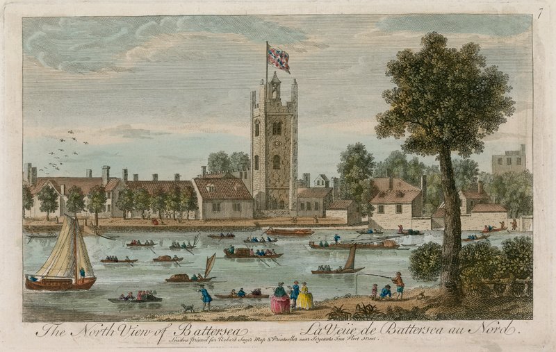 Severní pohled na Battersea od English School