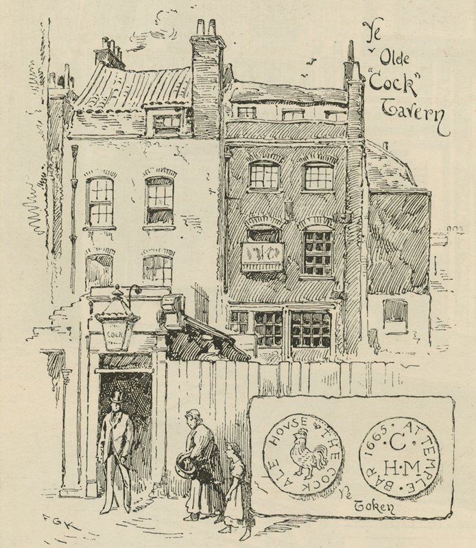 The Old Cock Tavern, Londýn od English School