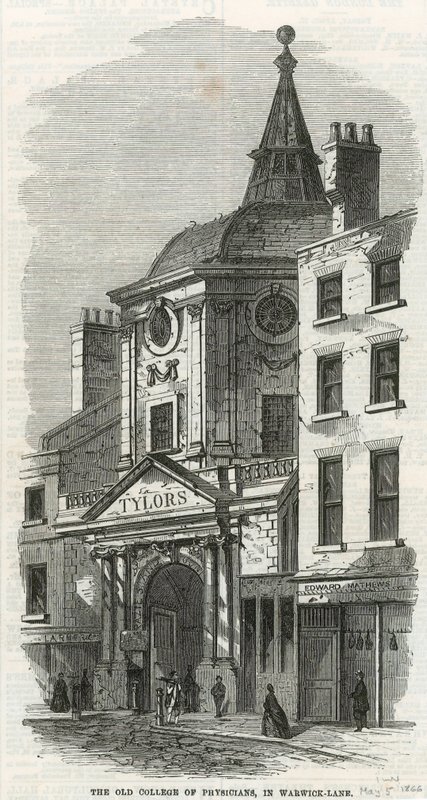 Old College of Physicians ve Warwick Lane od English School