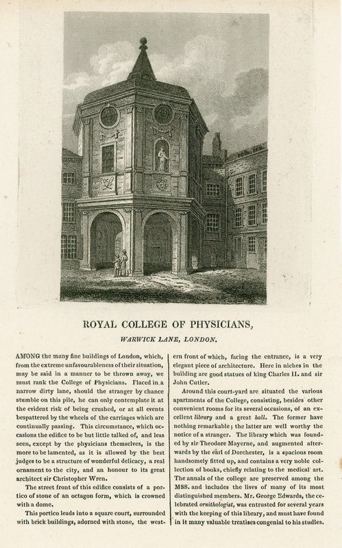 Old College of Physicians ve Warwick Lane od English School