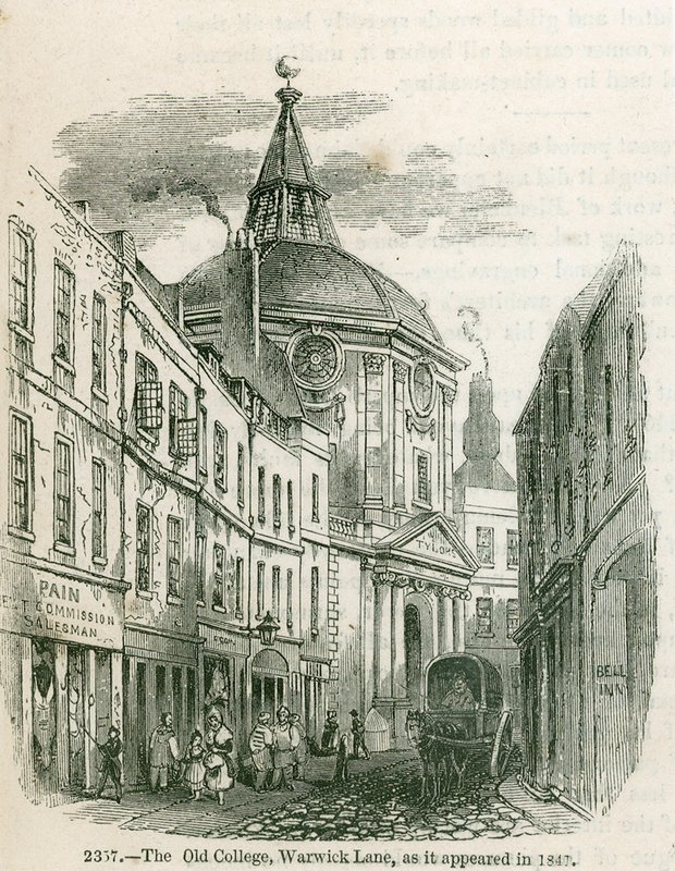 Old College of Physicians ve Warwick Lane od English School