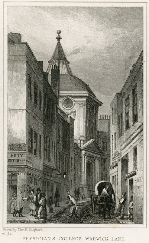 Old College of Physicians ve Warwick Lane od English School