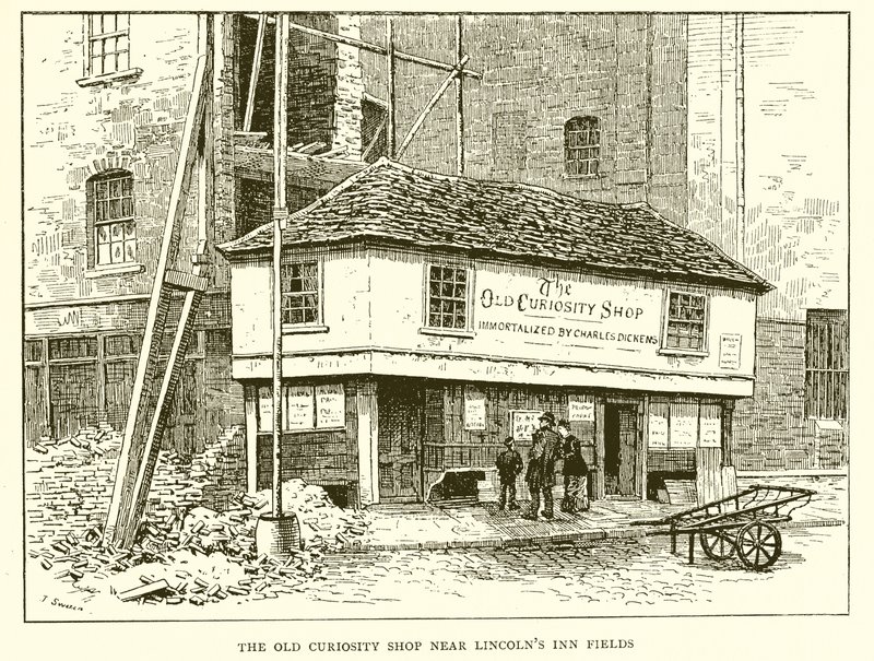 The Old Curiosity Shop poblíž Lincolns Inn Fields od English School