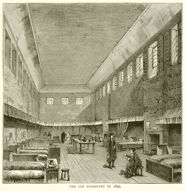 Stará kolej v roce 1840 od English School
