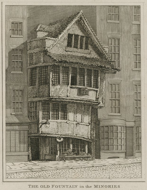 Stará fontána v Minories, Londýn od English School