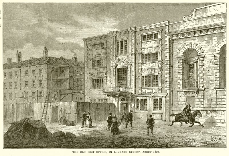 Stará pošta, v Lombard Street, asi 1800 od English School