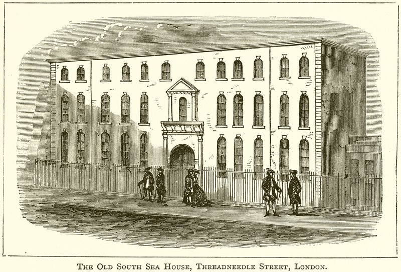 The Old South Sea House, Threadneedle Street, Londýn od English School