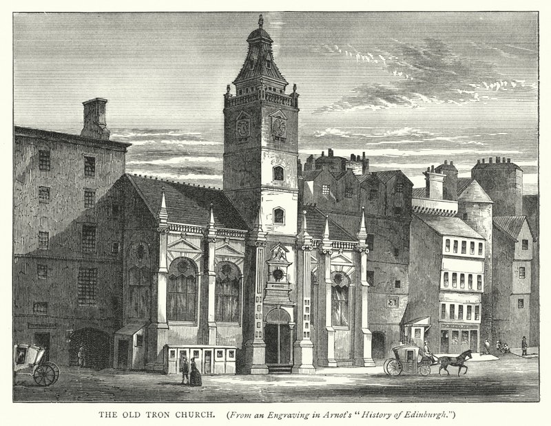 The Old Tron Church (rytina) od English School