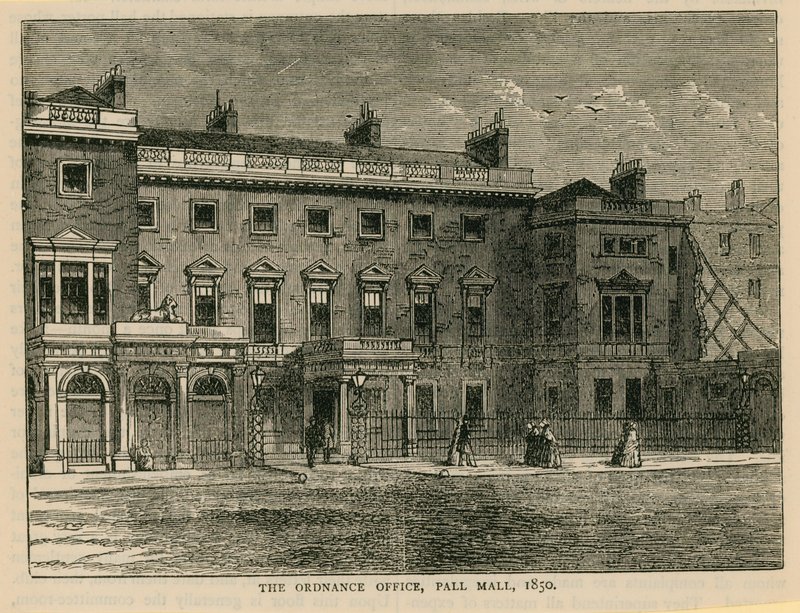 Ordnance Office, Pall Mall, 1850 od English School