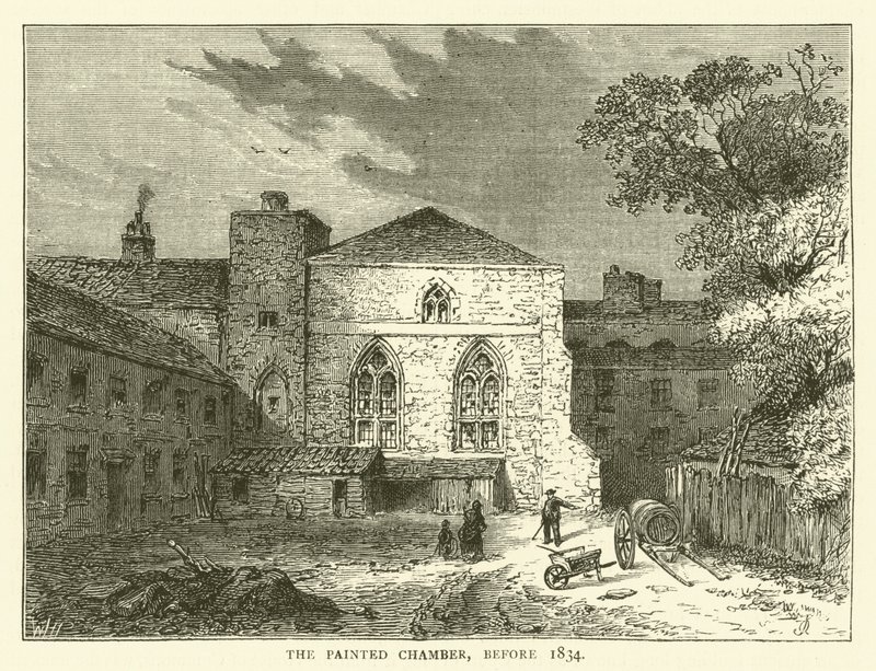 Malovaná komora, před 1834 (rytina) od English School