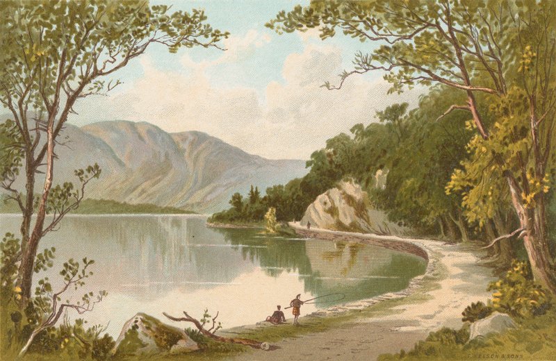 Cesta u jezera - Loch Katrine od English School