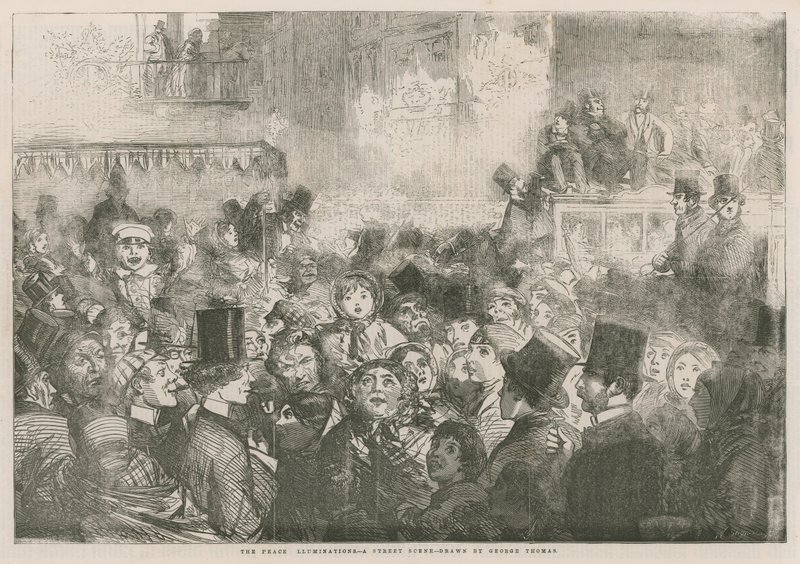 The Peace Illumnations: A Street Scene od English School