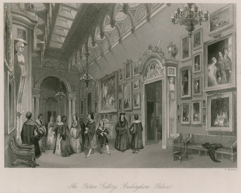 Obrazárna, Buckinghamský palác od English School