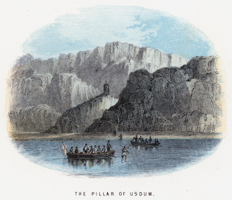 The Pillar of Usdum (barevná rytina) od English School