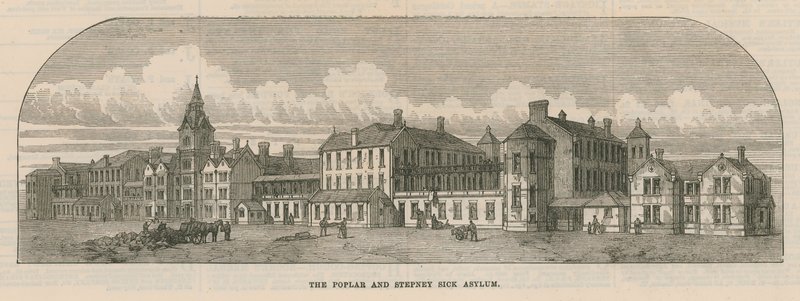 The Poplar and Stepney Sick Asylum at Bromley by Bow od English School